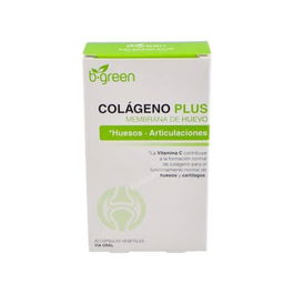 B.GREEN (LAB. LEBUDIT) Colageno Plus 30Cap. con Colágeno, Magnesio y Vitamina C para Cartílagos y Huesos
