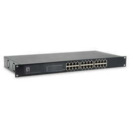 LevelOne GEP-2421W500 Switch PoE Gigabit No Administrado 24 Puertos, 48 Gbit/s, Montaje en Rack