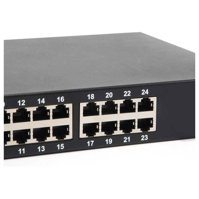 LevelOne GEP-2421W500 Switch PoE Gigabit No Administrado 24 Puertos, 48 Gbit/s, Montaje en Rack