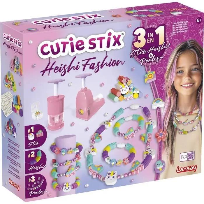 Lansay LAN3181860331361 Set Cutie Stix Heishi Fashion A partir de 6 años