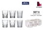 Arcoglass Set de 6 Chupitos Oman 55cc