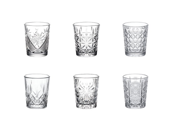 Arcoglass Set de 6 Chupitos Oman 55cc
