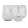 DKD Home Decor Set de 3 Botes de Cristal con Cierre Hermético