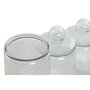 DKD Home Decor Set de 3 Botes de Cristal con Cierre Hermético