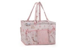 Aberto Design KALS-04348 Cesta de fieltro en polipropileno 100%, Rosa, 30x21x20 cm