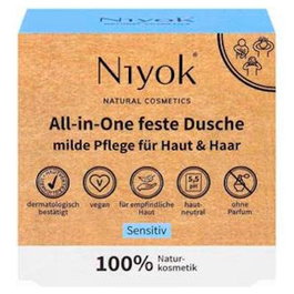NIYOK Limpiador Corporal 4 en 1 Sensible 80 g
