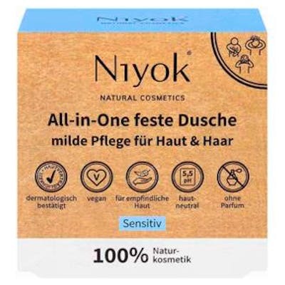 NIYOK Limpiador Corporal 4 en 1 Sensible 80 g NIYOK Limpiador Corporal 4 en 1 Sensible 80 g