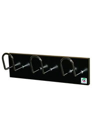 Perchero Pared Clindro H-13 3 Colgadores Negro