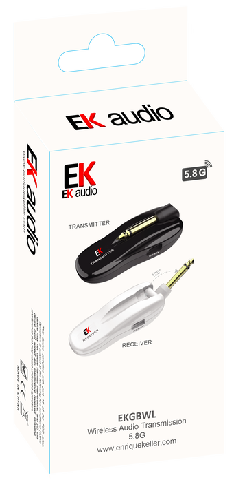 Transmisor Inalámbrico Ek para Guitarra y Bajo Ekgbwl