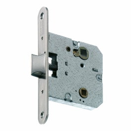MCM Picaporte de embutir 1419r-1-50 para paso o condena, Níquel