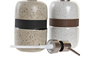 DKD Home Decor Set de 2 Dosificadores de Gres 500ml Surtidos