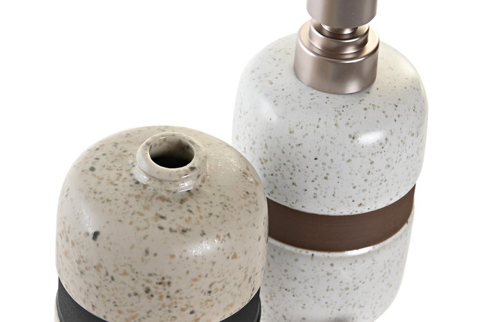 DKD Home Decor Set de 2 Dosificadores de Gres 500ml Surtidos DKD Home Decor Set de 2 Dosificadores de Gres 500ml Surtidos