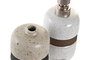 DKD Home Decor Set de 2 Dosificadores de Gres 500ml Surtidos