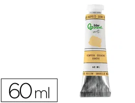 Liderpapel Témpera gouache tubo de aluminio de 60 ml color amarillo nápoles
