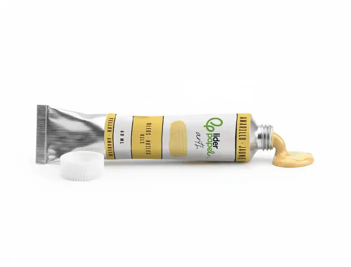 Liderpapel Témpera gouache tubo de aluminio de 60 ml color amarillo nápoles