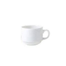Steelite Taza Monaco Color Moca, Acabado Blanco, 10 unidades, para Café o Vajilla, Bl.Taza 10 (Set de 12)