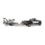 bruder RAM 2500 Polizei Pickup con remolque y bote, 2 figuras, 1:16