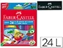 Faber castell Lápices de Colores Acuarelables Caja 24 Unidades Colores Surtidos Ecolápices Hexagonales Mina Protegida Madera Sostenible