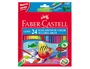Faber castell Lápices de Colores Acuarelables Caja 24 Unidades Colores Surtidos Ecolápices Hexagonales Mina Protegida Madera Sostenible