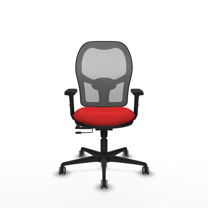 PIQUERAS Y CRESPO Silla de oficina Jorquera Rojo/Gris con mecanismo Sincro/Traslack PIQUERAS Y CRESPO Silla de oficina Jorquera Rojo/Gris con mecanismo Sincro/Traslack