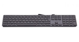 LMP KB-1243 Teclado USB con Cable, 110 Teclas, 2x USB 2.0, 428x113x17 mm