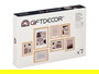 Giftdecor Set 7 Portafotos Mural Madera Eucalipto Natural 35x25x6cm (Set de 6)