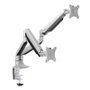 LogiLink Soporte Dual para Monitores de 13-32 pulgadas en Aluminio con Resorte de Gas