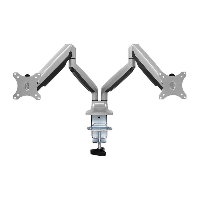 LogiLink Soporte Dual para Monitores de 13-32 pulgadas en Aluminio con Resorte de Gas