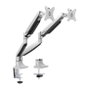 LogiLink Soporte Dual para Monitores de 13-32 pulgadas en Aluminio con Resorte de Gas