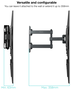 Tooq Soporte de Pared LP7843TN-B para TV de 32-55 pulgadas, Giratorio e Inclinable