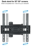Tooq Soporte de Pared LP7843TN-B para TV de 32-55 pulgadas, Giratorio e Inclinable
