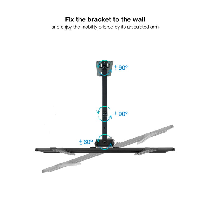 Tooq Soporte de Pared LP7843TN-B para TV de 32-55 pulgadas, Giratorio e Inclinable