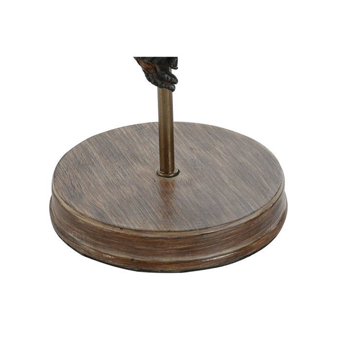 DKD Home Decor Lámpara de Sobremesa de Resina y Metal, Pack de 2, Marrón