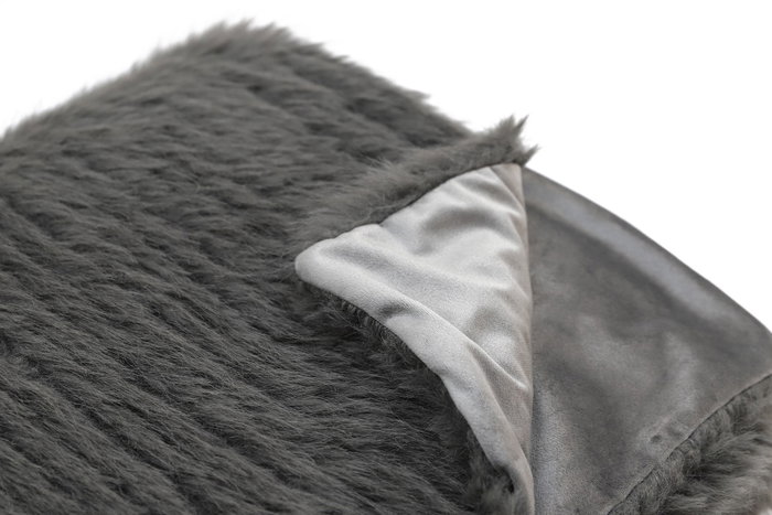 DKD Home Decor Polar 2c24 Manta para Sofá, Gris, 170 x 130 cm (2 Unidades)