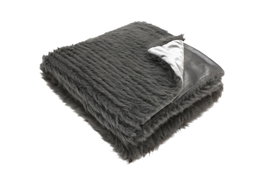 DKD Home Decor Manta de Sofá de Poliéster Gris 130x170 cm