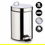 Papelera 7 L Acero Inoxidable Con Pedal Berilo 27 x 30.5 x 20.5 cm (Set de 4)