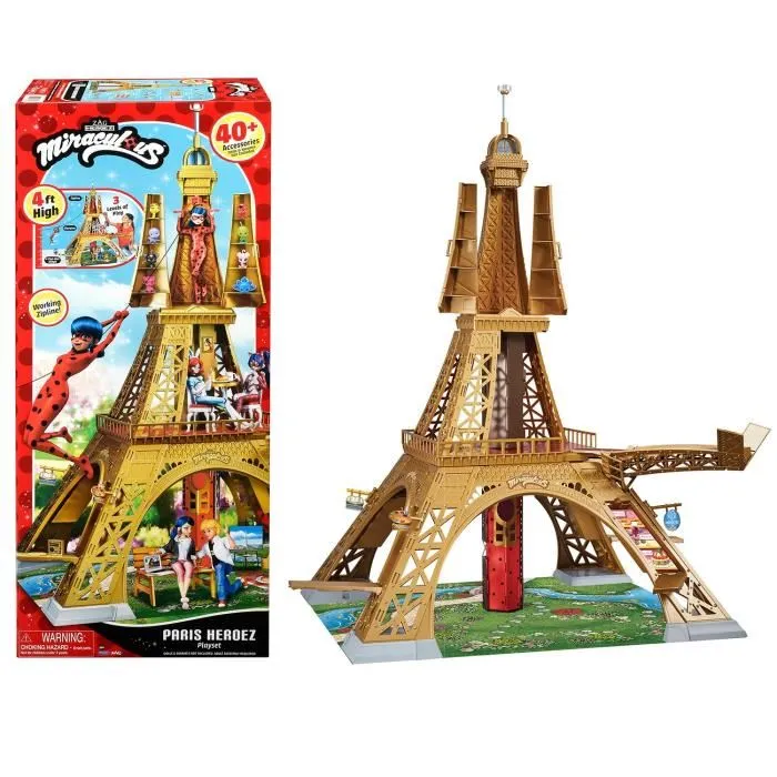 Miraculous Playset de Lujo Paris BAN3701405822958 Más de 1,20 m con Accesorios Miraculous Playset de Lujo Paris BAN3701405822958 Más de 1,20 m con Accesorios