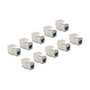 DeLOCK Set de 10 Módulos Keystone RJ45 Hembra a LSA Cat.6A sin Herramientas Gris
