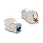 DeLOCK Set de 10 Módulos Keystone RJ45 Hembra a LSA Cat.6A sin Herramientas Gris