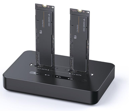 Gembird DD2-U3M2 Docking Station para M.2 NVMe y SATA SSD USB 3.2 Gen 2x2 Type-C