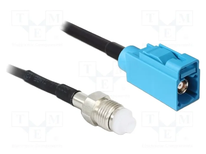 DeLOCK 88598 Cable coaxial FME hembra a FAKRA Z hembra RG-174 de 0,2 m DeLOCK 88598 Cable coaxial FME hembra a FAKRA Z hembra RG-174 de 0,2 m