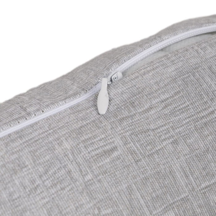 Ixia Cojín Gris Claro Algodón-Poliéster 55 x 55 cm (Pack de 2)
