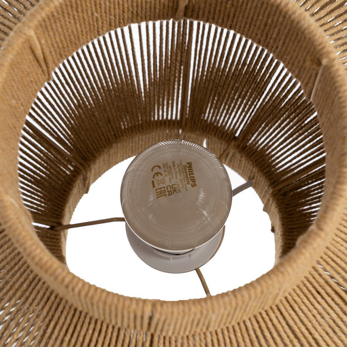 Lámpara Mesa Natural Cuerda de Papel 30 X 30 X 28,50 cm Lámpara Mesa Natural Cuerda de Papel 30 X 30 X 28,50 cm