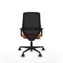 PIQUERAS Y CRESPO Silla de oficina Mardos con mecanismo Sincro, Naranja/Negro