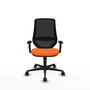 PIQUERAS Y CRESPO Silla de oficina Mardos con mecanismo Sincro, Naranja/Negro