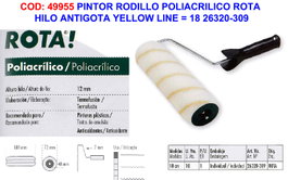 Yellowlin Rodillo Antigota para Pared/Techo 18cm