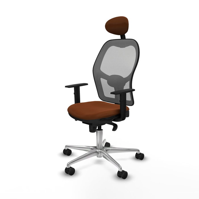PIQUERAS Y CRESPO Silla de oficina Jorquera marrón y gris PIQUERAS Y CRESPO Silla de oficina Jorquera marrón y gris
