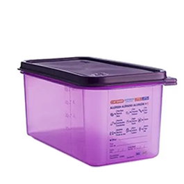 Araven - Cubeta Hermética Antialérgena GN 1/3, Capacidad 6 litros, Dimensiones 325x176x150 mm, Modelo GN 1/3-150