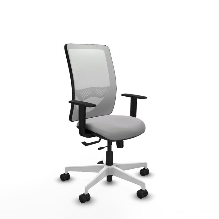 PIQUERAS Y CRESPO Silla de oficina Zulema Gris claro y Blanco PIQUERAS Y CRESPO Silla de oficina Zulema Gris claro y Blanco