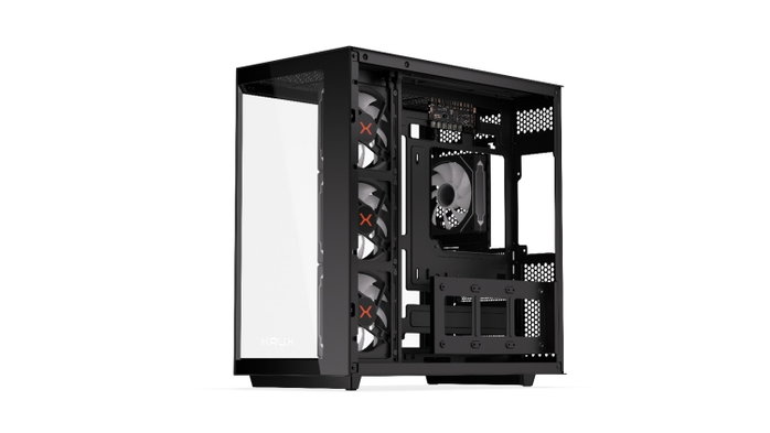 Krux Empero PC Carcasa Torre ATX, Ventana de Cristal Templado Frontal y Lateral, 4 Ventiladores Preinstalados, Refrigeración Líquida 360mm, USB 3.0, Negro Krux Empero PC Carcasa Torre ATX, Ventana de Cristal Templado Frontal y Lateral, 4 Ventiladores Preinstalados, Refrigeración Líquida 360mm, USB 3.0, Negro